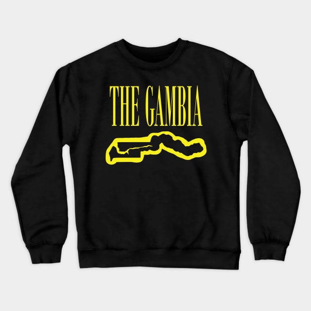 Copy of Vibrant The Gambia Africa: Unleash Your 90s Grunge Spirit! Crewneck Sweatshirt by pelagio